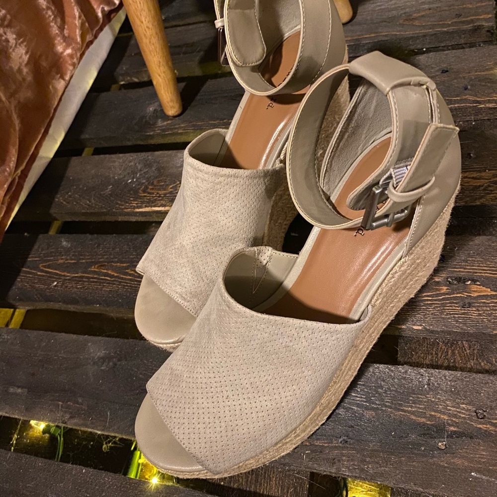 Beige Wedges! - Picture 2 of 2